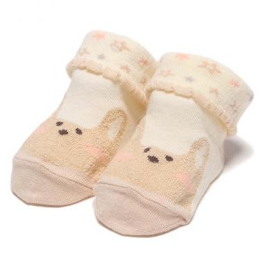 ウサギ折り返しソックス