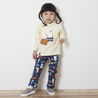 総柄ロング丈レギパン