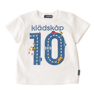 ナンバーロゴ×乗り物プリントTシャツ
