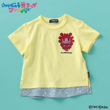 【かいじゅうステップ ワンダバダ】 キャラクターワッペンレイヤード風Tシャツ