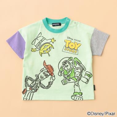 【PIXAR】TOY STORY/カラーブロック半袖Tシャツ