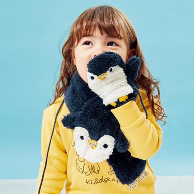 コロボックル】アニマルボアマフラー(F 紺): キッズ - ナルミヤ