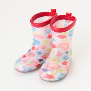 総柄レインブーツ(15cm ピンク): キッズ - ナルミヤ オンライン
