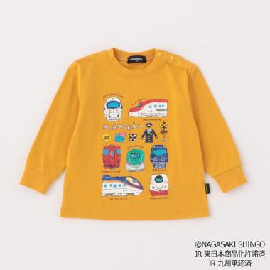 電車アイテム長袖Tシャツ