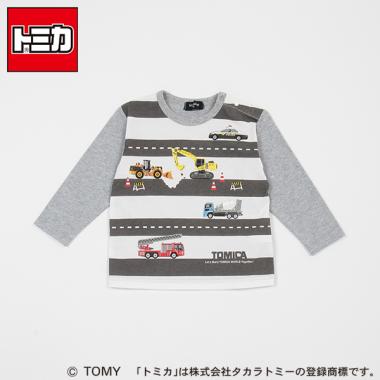 クレードスコープ　トミカ、車Tシャツ、パンツセット セール】 【トミカコラボ】働く車集合Tシャツ （Tシャツ