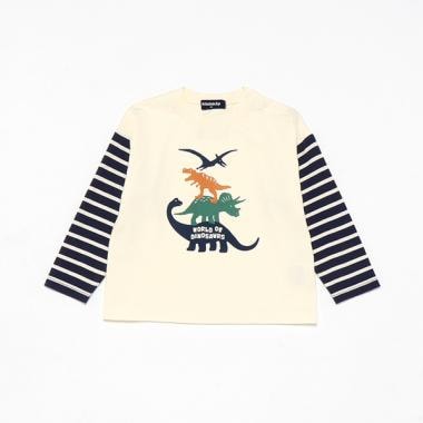 恐竜長袖Tシャツ