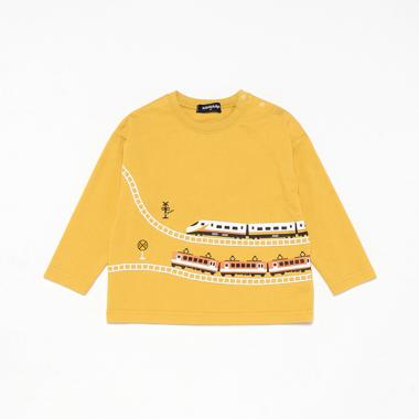 電車長袖Tシャツ