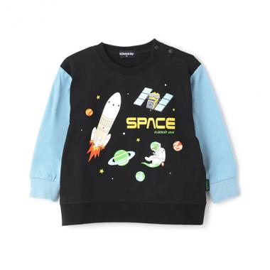 袖切替長袖Tシャツ【JAXA LABEL】