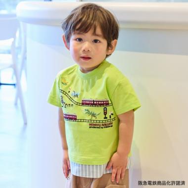 【阪急電鉄】裾切替半袖Tシャツ