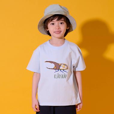 昆虫アップリケ半袖Tシャツ