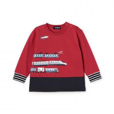 電車長袖Tシャツ