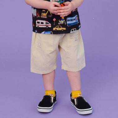 車刺しゅう6分丈テーパートパンツ