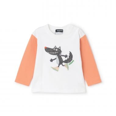 スニーカーオオカミ長袖Tシャツ