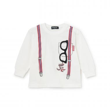 サスペンダートロンプ長袖Tシャツ