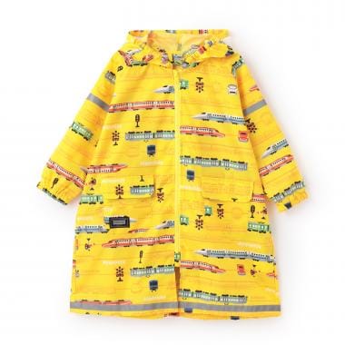 総柄レインコート