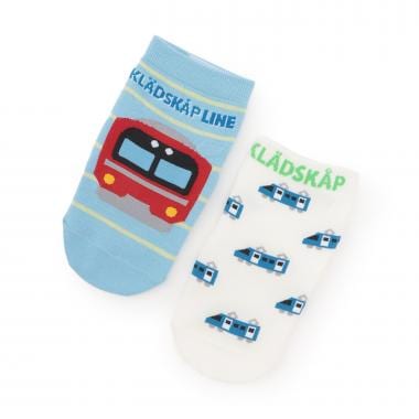 2足セット電車ショートソックス