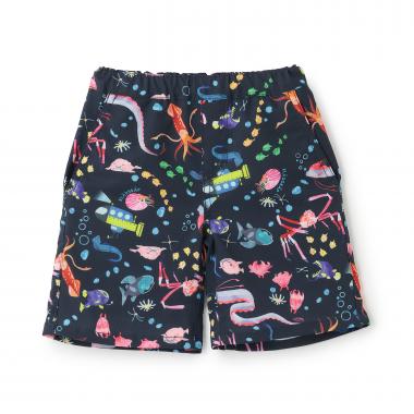 【水陸両用】総柄5分丈パンツ