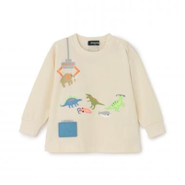 恐竜クレーンゲーム長袖Tシャツ