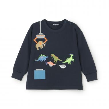 恐竜クレーンゲーム長袖Tシャツ
