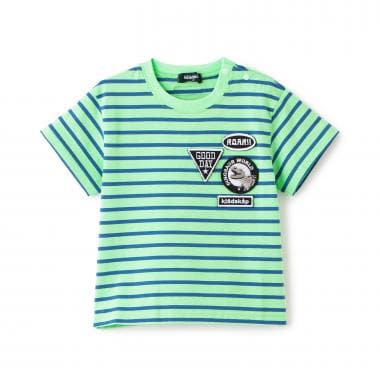 【人気商品再入荷】【直営店で取り扱い無し】ワッペンボーダー半袖Tシャツ