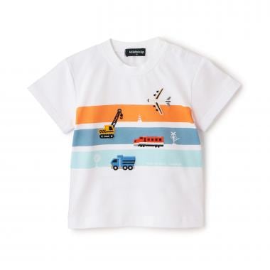 ☆彡乗り物グラフィック半袖Tシャツ