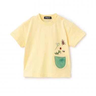 ☆彡ポケットから昆虫半袖Tシャツ