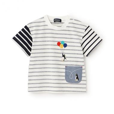 【人気商品再入荷】【直営店で取り扱い無し】ポケットにペンギンボーダー半袖Tシャツ