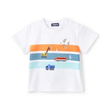 【人気商品再入荷】【直営店で取り扱い無し】乗り物アップリケ半袖Tシャツ