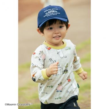 【MOOMIN】総柄長袖Tシャツ