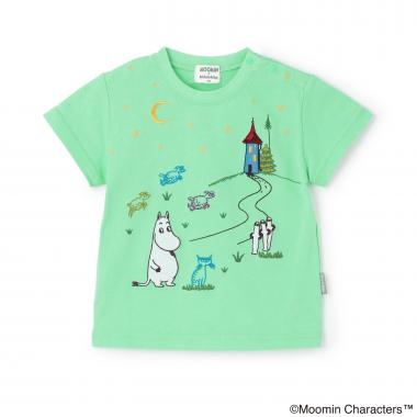 【MOOMIN】ムーミンと夜空半袖Tシャツ