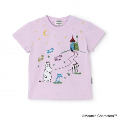 【MOOMIN】ムーミンと夜空半袖Tシャツ