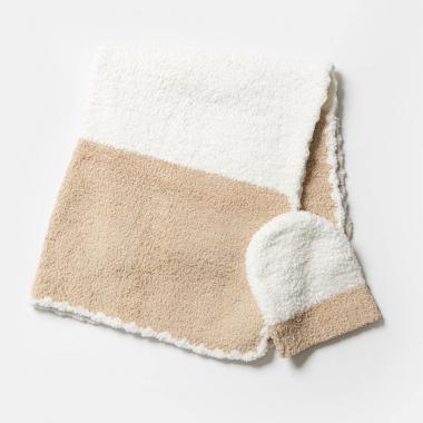 【Kashwere】カシウエア Baby Blanket-Rugby Center Stripe w/ Cap ブランケット キャップ付き