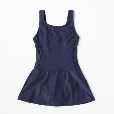 【NIKKI】女児スクール水着 スカート付き ストレッチ素材