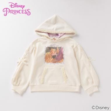 【DISNEY PRINCESS】ラプンツェル デザイン 裏毛 チュールフリルパーカー
