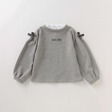 裏毛 袖バルーントレーナー(90 トップ グレー): キッズ