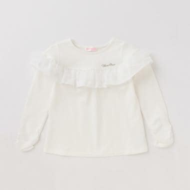 切り替えフリルTシャツ(90 白): キッズ - ナルミヤ オンライン