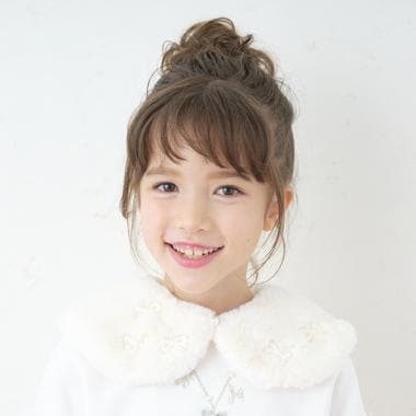 リボンつきファーティペット(F アイボリー): キッズ - ナルミヤ