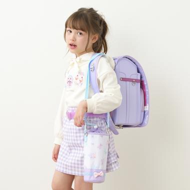 ストライプマルチクマ柄水筒ホルダー(F ラベンダー): キッズ