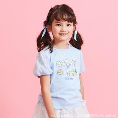 新品未使用　メゾピアノ　シナモロール セーラー衿つきTシャツ　110 メゾピアノ シナモロール コラボ Tシャツ セーラー衿 110センチ