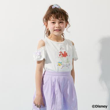 【Disneyアリエル】肩開きTシャツ