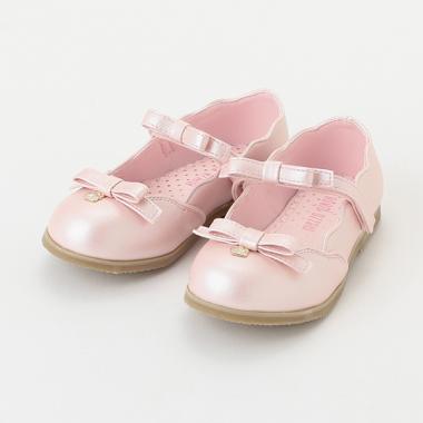 新品　メゾピアノ　リボンスカラップベルクロサンダル 楽天市場】メゾピアノ(mezzo piano)リボンスカラップ ベルクロ
