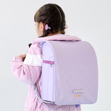 モノグラム型押し リバーシブル ランドセルカバー(F ラベンダー