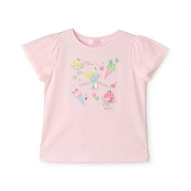 フルーツシャーベットアップリケ　半袖Tシャツ
