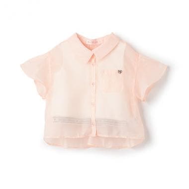シアーシャツ＆ロゴリブタンクトップセット
