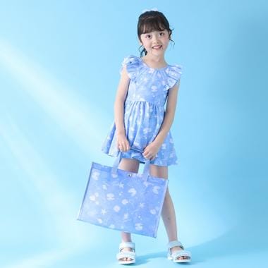 シェル柄 スイムバッグ