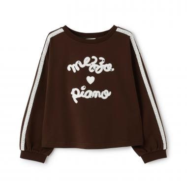 袖ラインレースロゴ　長袖Tシャツ