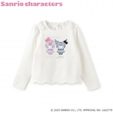 【予約商品】【マイメロディ/クロミ】【WEB限定】裾スカラップトレーナー