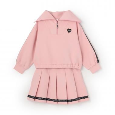 セーラーハーフZIP　ロゴラインスカパン　セット