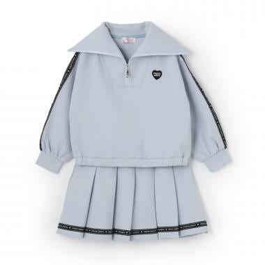 セーラーハーフZIP　ロゴラインスカパン　セット