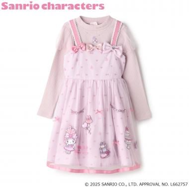 【予約商品】【マイメロディ/クロミ】テレコTシャツ＆ワンピースSET